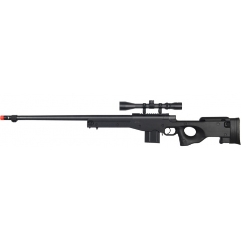 Well Airsoft MK96 Bolt Action Rifle w/ Fluted Barrel & Scope – BLACK