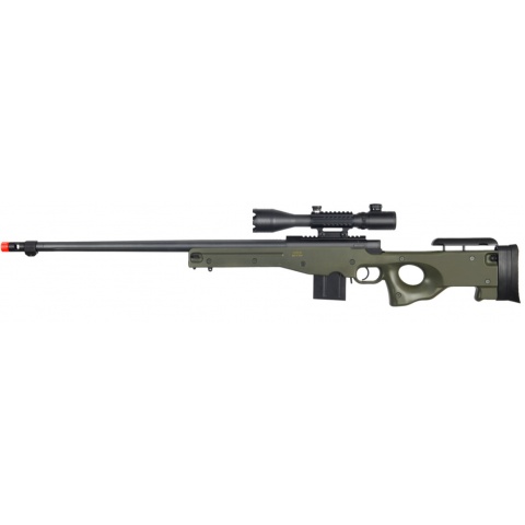 Well Airsoft MK96 Bolt Rifle w/ Barrel & Rangefinder Scope – GREEN