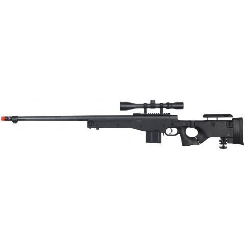 Well Airsoft MK96 Bolt Action Rifle w/ Barrel & Duplex Scope – BLACK