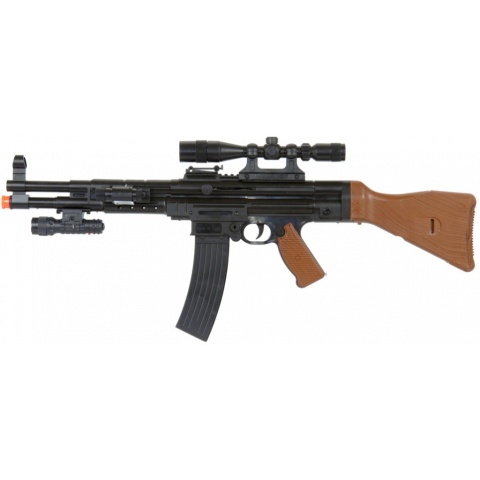UK Arms MP44 Spring Rifle w/ Scope, Laser & Flashlight – BLACK