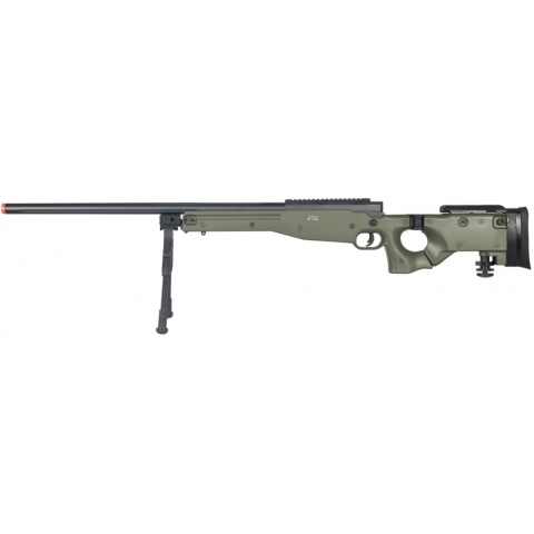 UK Arms Airsoft L96 AWP Bolt Action Rifle Fold Stock Bipod – OD GREEN