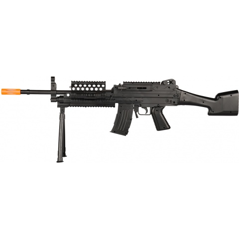 UK Arms Airsoft Spring Bipod Laser Flashlight Rifle Set – BLACK