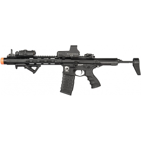 G&G PDW15-AR 12″ AEG Airsoft Rifle w/ Mock Suppressor – BLACK