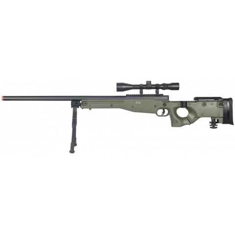UK Arms Airsoft L96 Bolt Action Scope Rifle w/ Fold Stock – OD GREEN