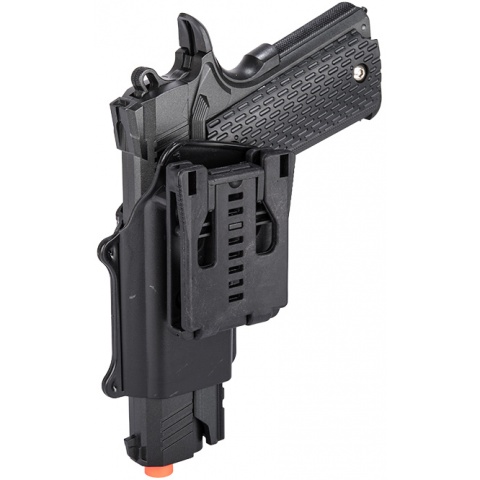 Galaxy G25H Airsoft Full Metal Spring Pistol w/ Holster – (Black)