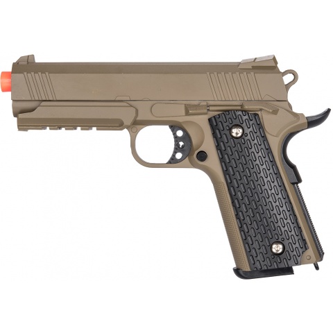 Galaxy G25D Metal 1911 Airsoft Spring Pistol – DARK EARTH