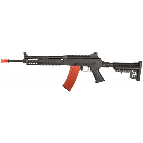 JG AK74 EBB Metal RIS AEG Rifle – BLACK/TAN