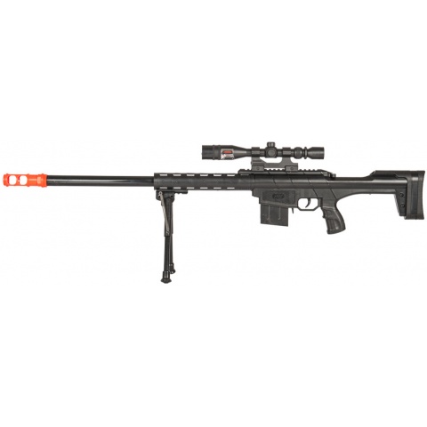 AMA P291A Tactical Spring Sniper W/ Scope & Bipod – BLACK