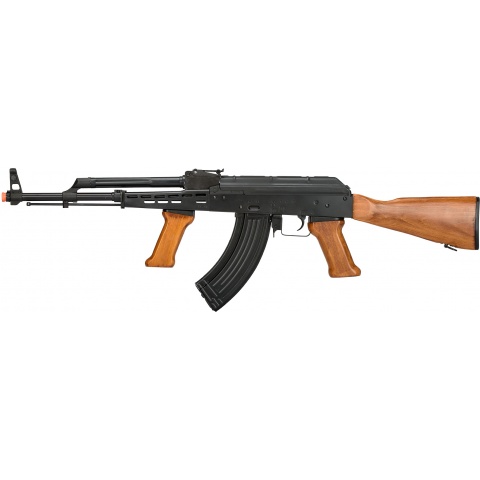 LCT Full Metal LCKM-63 AEG Rifle w/ Foregrip – BLACK/WOOD
