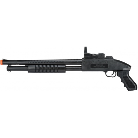 UK Arms Airsoft M590 Spring Shotgun w/ Flashlight – BLACK