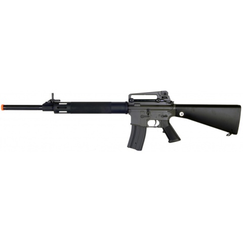 JG M16 AEG Metal Airsoft Rifle w/ Fixed Stock – BLACK
