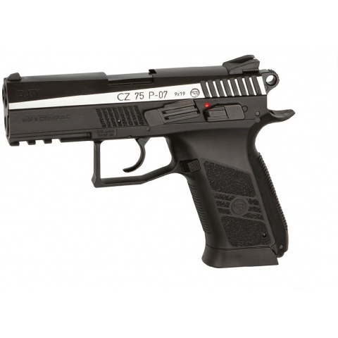 ASG CZ 75 Dual-Tone P-07 CO2 Blowback Air Pistol – BLACK/SILVER