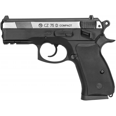 ASG CZ 75D Compact Dual-Tone CO2 Non-Blowback Airgun Pistol – BLACK/SILVER