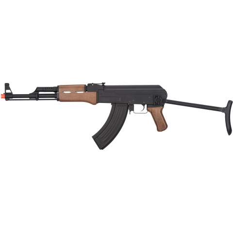 JG Full Metal AK-47 Faux Wood Metal Gearbox AEG Rifle – BLACK