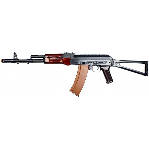 E&L AKS74N Airsoft AEG w/ Folding Stock (Platinum) – BLACK