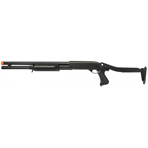 Lancer Tactical CM352L Tri-Burst Long Barrel Airsoft Shotgun – BLACK
