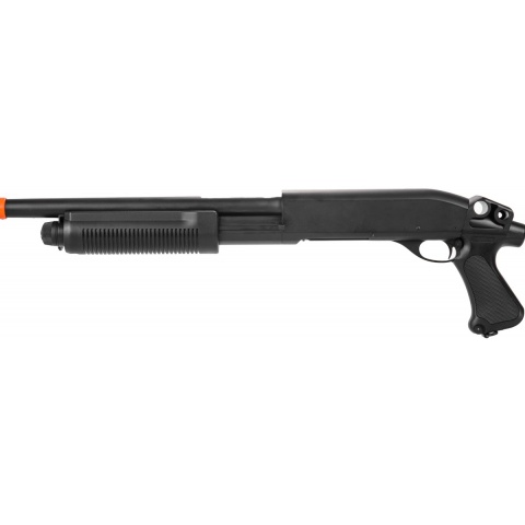 Lancer Tactical M870 Full Metal Tri-Shot Airsoft Shotgun – BLACK