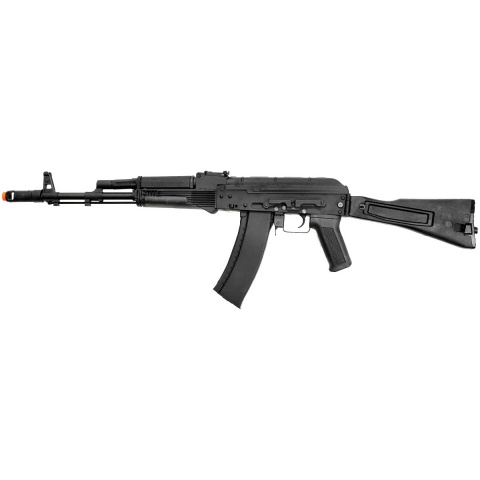 Lancer Tactical AK-74M Airsoft AEG Rifle w/ Side-Folding Stock – BLACK