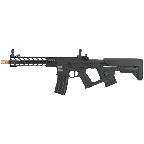 Lancer Tactical Proline Enforcer Battle Hawk 10″ M4 Airsoft Rifle w/ Alpha Stock (Color: Black)
