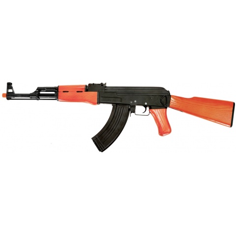 Lancer Tactical AK47 Advanced Full Metal Airsoft AEG Rifle – REAL WOOD