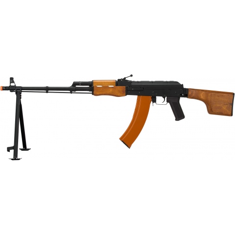 Lancer Tactical RPK Airsoft LMG AEG Rifle w/ Bipod & Folding Stock – WOOD