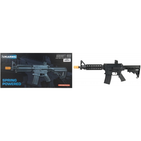UK Arms P2206 Quad RIS M4 Spring Rifle – BLACK