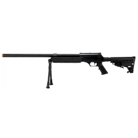 Echo1 ASR Bolt Action Airsoft Sniper Rifle w/ Quick Release Bipod – BLACK