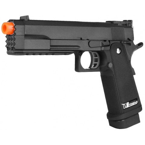 WE Tech Full Metal Hi Capa 5.2 R Version GBB Airsoft Pistol – BLACK