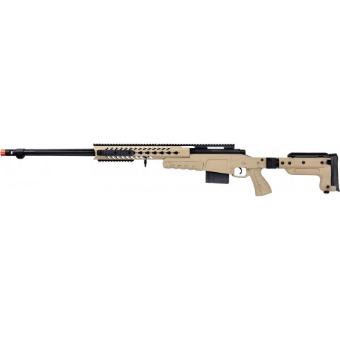 WellFire MB4418-3 Bolt Action Airsoft Sniper Rifle – TAN