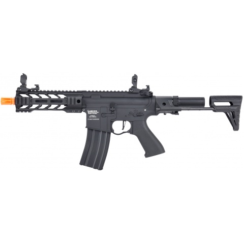 Lancer Tactical Proline Enforcer Battle Hawk 7″ M4 Airsoft Rifle w/ PDW Stock (Color: Black)