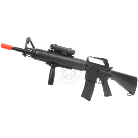 300 FPS WellFire M16A3 Spring Airsoft Rifle – w/ Tactical Accessories