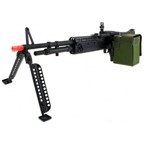 Atlas Custom Works Full Metal M60 VN Airsoft Machine Gun AEG Rifle – Support Weapon – (Gun Only)
