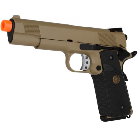 WE 5.1 1911 Master Metal Airsoft Gas Blowback Pistol – TAN