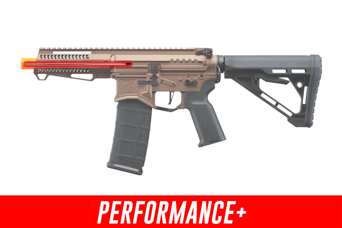 Zion Arms Full Metal R15 Short Barrel AEG Airsoft Rifle W/ ETU Performance + (Bronze)