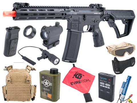 Starter Premium Bundle – EMG Helios x Daniel Defense MK18 RIII Airsoft AEG Rifle