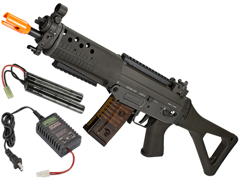 Swiss Arms x Sig Sauer SG552 Airsoft AEG Rifle – G&G (Package: Add 9.6 Butterfly Battery + Smart Charger)
