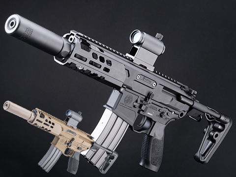 Evike.com Custom SIG SAUER ProForce MCX VIRTUS AEG w/ Guardian Mock Suppressor & Short Barrel Kit