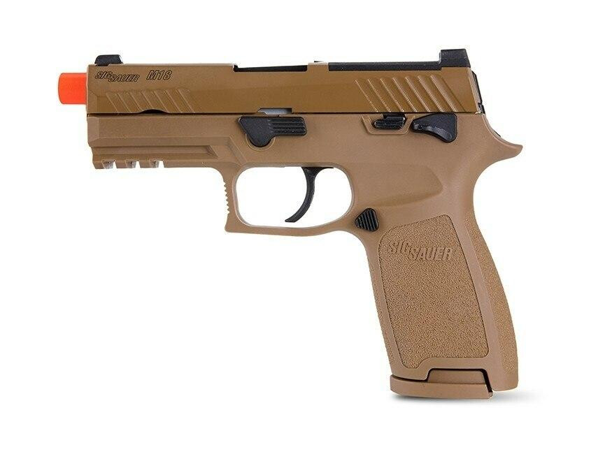 SIG SAUER M18 Proforce Series Gas Blowback Airsoft Pistol, Tan