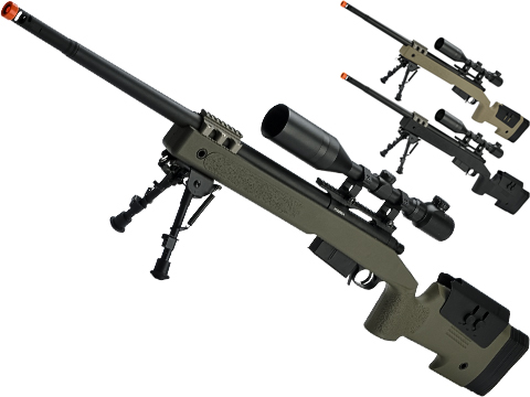 6mmProShop PDI Custom Upgraded USMC M40A5 Bolt Action Airsoft Sniper Rifle