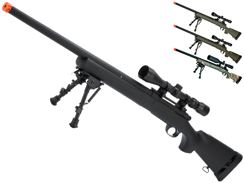Snow Wolf US Army M24 Military Airsoft Bolt Action Scout Sniper Rifle