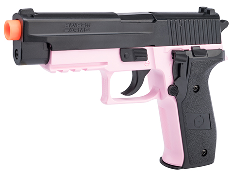 SoftAir x Swiss Arms Full Size SA226 Spring Powered Airsoft Pistol Pink Special Edition