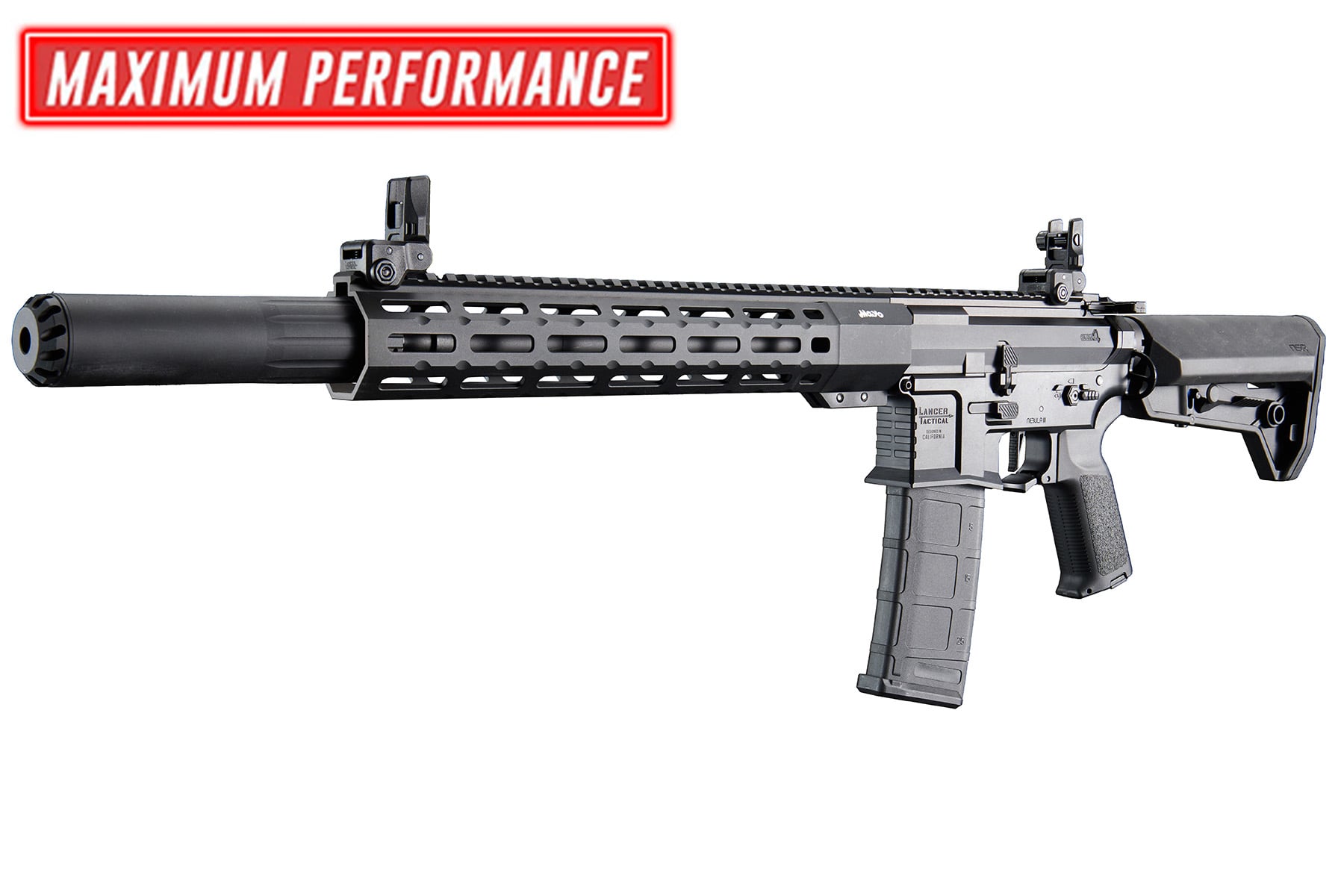 AIRSOFTGI CUSTOM STORM MGC4 MK3 13″ M4 AEG (BLACK)