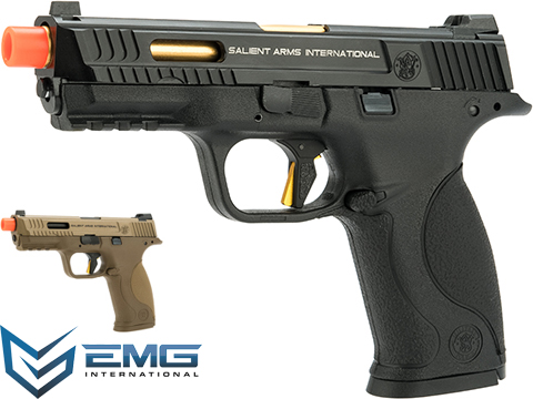 EMG x SAI x Smith & Wesson M&P 9 Airsoft GBB Pistol w/ Enhanced Angel Custom Trigger