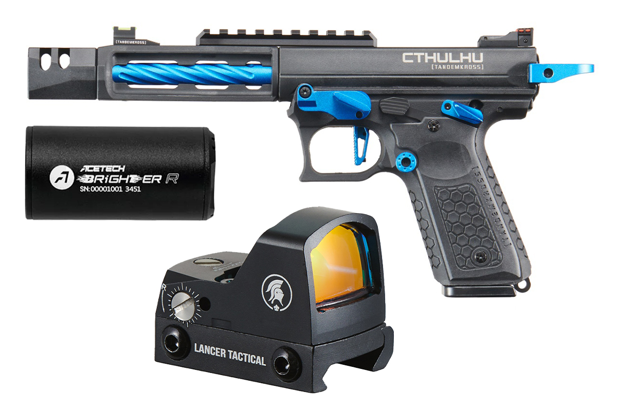 Tandemkross Officially Licensed Cthulhu GBB Airsoft Pistol Field Ready Combo (Blue)