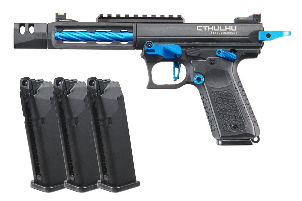 Tandemkross Officially Licensed Cthulhu GBB Airsoft Pistol Magazine Bundle (Blue)