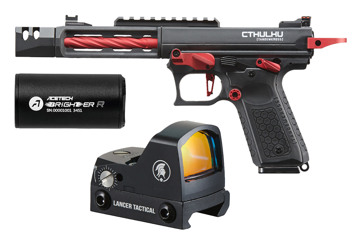 Tandemkross Officially Licensed Cthulhu GBB Airsoft Pistol Field Ready Combo (Red)