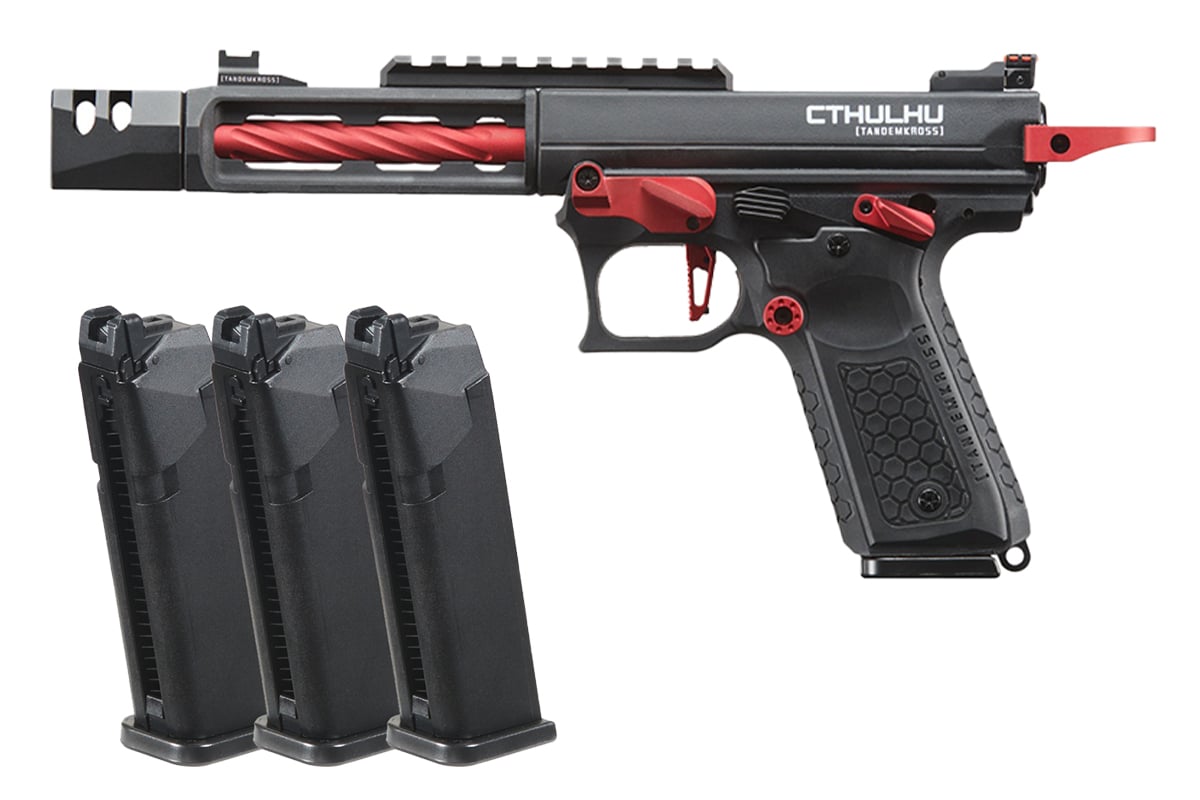 Tandemkross Officially Licensed Cthulhu GBB Airsoft Pistol Magazine Bundle (Red)