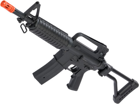 Golden Eagle M4 Commando Airsoft AEG Rifle w/ Skeleton Side Folding Stock