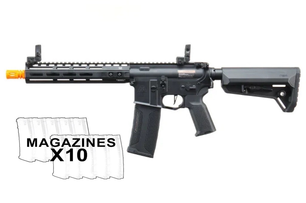 Type-A MK2 10″ Gen 4 AEG Airsoft Rifle 10 Pack Mag Combo