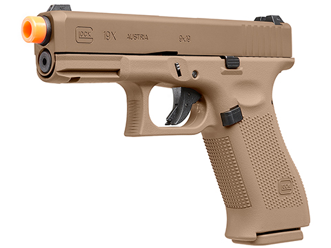 Elite Force x GLOCK 19X Gas Blowback Airsoft Pistol (Type: Green Gas / Tan)